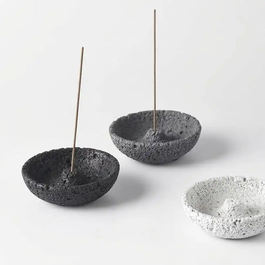 NORVEN wabi sabi incense holder collection in neutral Japandi colors